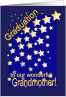 Graduation Stars, Grandmother, from Grandchildren card