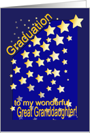Graduation Stars, Great Granddaughter card