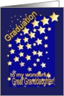 Graduation Stars, Great Granddaughter card