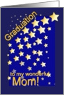 Graduation Stars, Mom, from Son or Daughter card