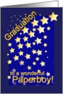 Graduation Stars, Paperboy card