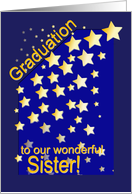 Graduation Stars, Sister, from Siblings card