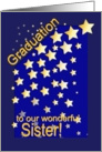 Graduation Stars, Sister, from Siblings card