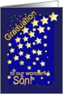 Graduation Stars, Son, from Parents card