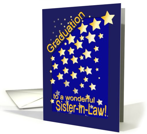Graduation Stars, Sister-in-Law card (419560)