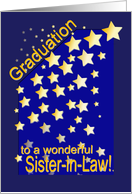 Graduation Stars, Sister-in-Law card