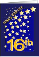 Happy Birthday Stars, 16 card