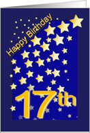 Happy Birthday Stars, 17 card