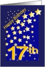 Happy Birthday Stars, 17 card