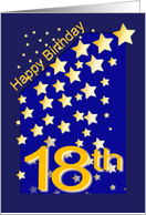 Happy Birthday Stars, 18 card