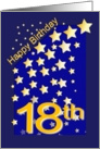 Happy Birthday Stars, 18 card