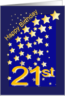 Happy Birthday Stars, 21 card