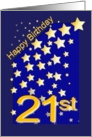 Happy Birthday Stars, 21 card