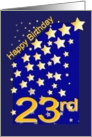 Happy Birthday Stars, 23 card