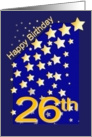 Happy Birthday Stars, 26 card