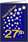 Happy Birthday Stars, 27 card