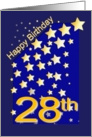 Happy Birthday Stars, 28 card