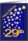 Happy Birthday Stars, 29 card