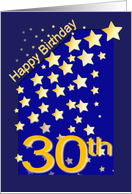 Happy Birthday Stars, 30 card