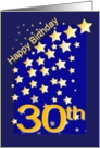 Happy Birthday Stars, 30 card