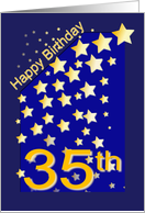 Happy Birthday Stars, 35 card