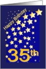 Happy Birthday Stars, 35 card