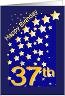 Happy Birthday Stars, 37 card