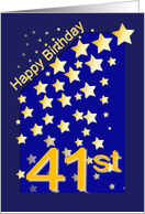 Happy Birthday Stars, 41 card