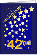 Happy Birthday Stars, 42 card