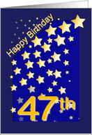 Happy Birthday Stars, 47 card