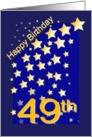 Happy Birthday Stars, 49 card