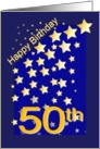 Happy Birthday Stars, 50 card