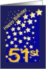 Happy Birthday Stars, 51 card