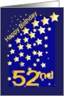 Happy Birthday Stars, 52 card