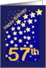 Happy Birthday Stars, 57 card