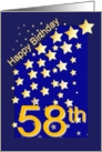 Happy Birthday Stars, 58 card