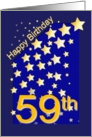 Happy Birthday Stars, 59 card