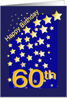 Happy Birthday Stars, 60 card