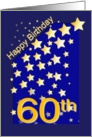 Happy Birthday Stars, 60 card