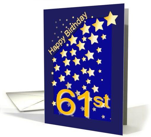 Happy Birthday Stars, 61 card (420133)