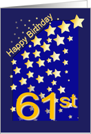 Happy Birthday Stars, 61 card
