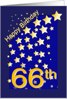 Happy Birthday Stars, 66 card
