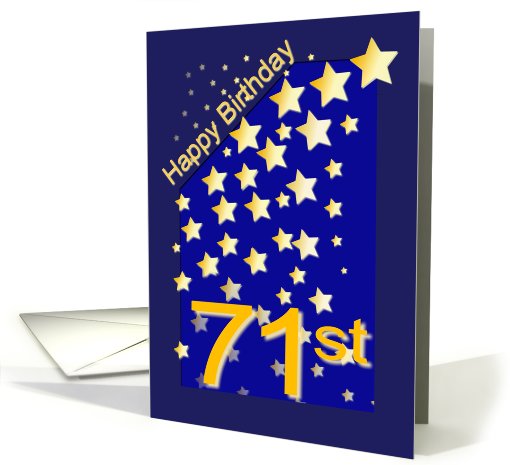 Happy Birthday Stars, 71 card (420238)