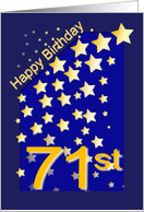 Happy Birthday Stars, 71 card