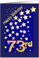 Happy Birthday Stars, 73 card