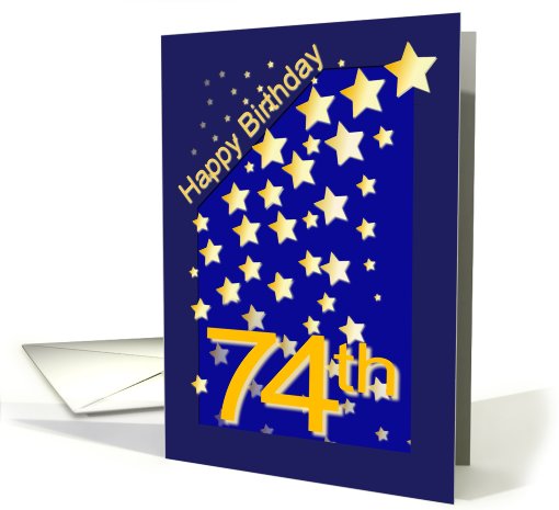 Happy Birthday Stars, 74 card (420244)