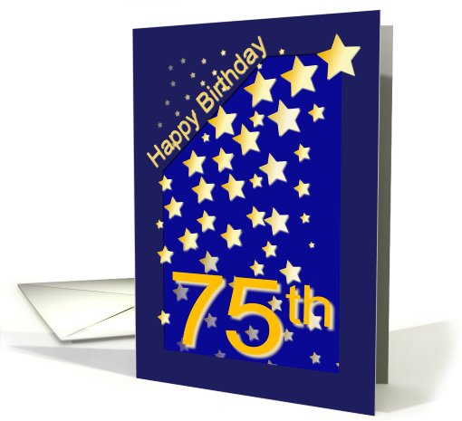 Happy Birthday Stars, 75 card (420245)