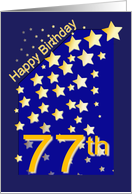 Happy Birthday Stars, 77 card