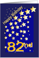Happy Birthday Stars, 82 card