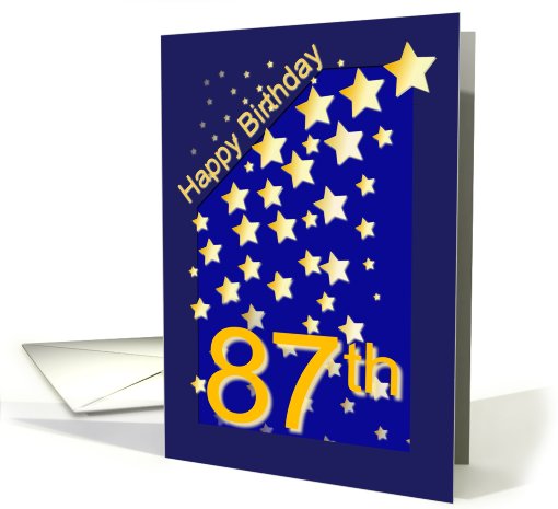 Happy Birthday Stars, 87 card (420350)